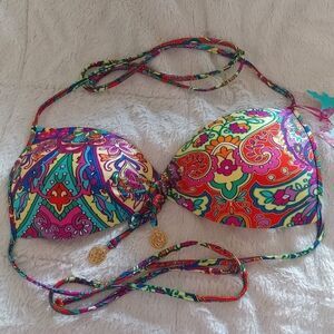 Luli Fama Paisley Bikini Top